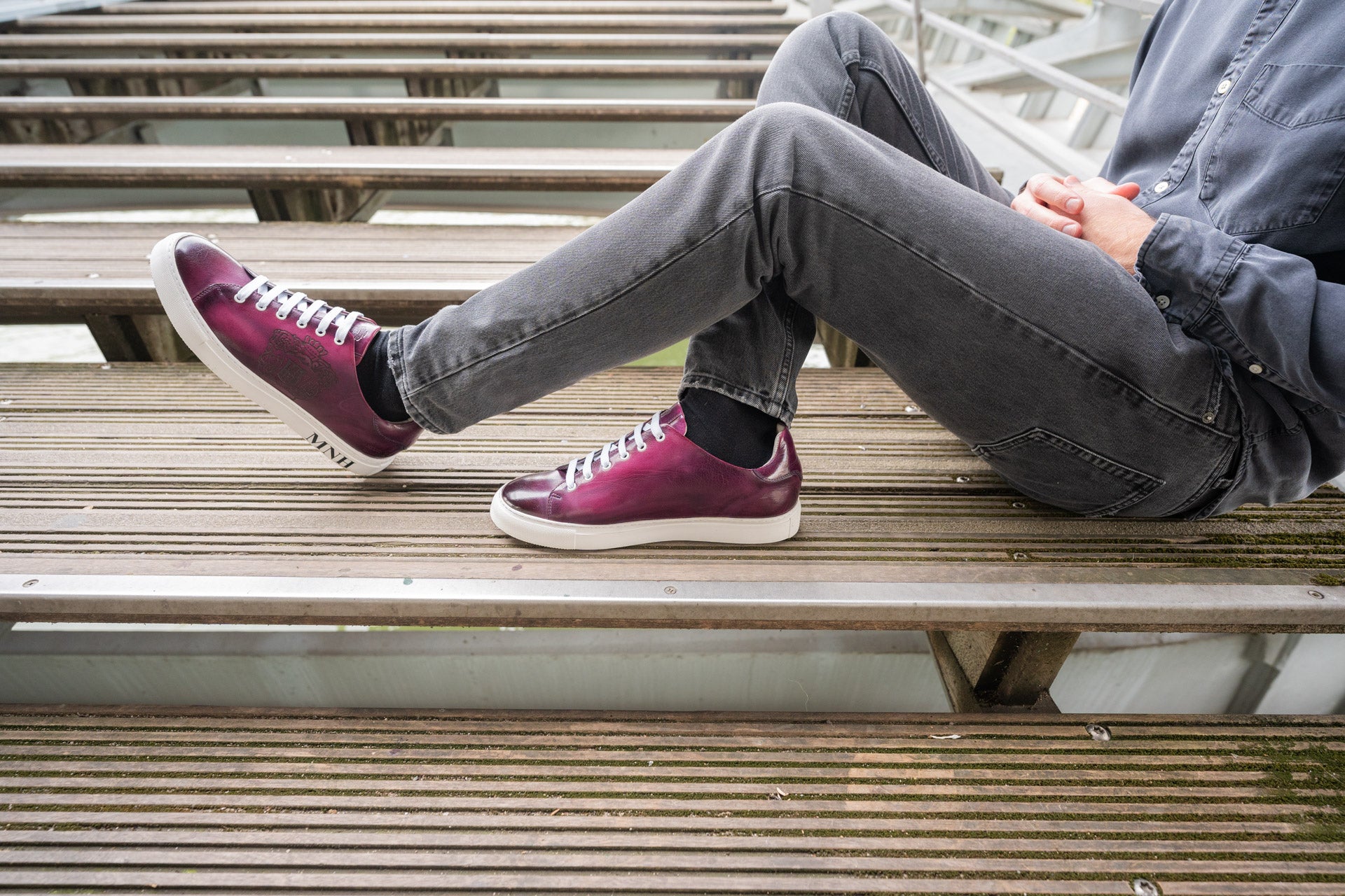 Gekleurde outlet heren schoenen